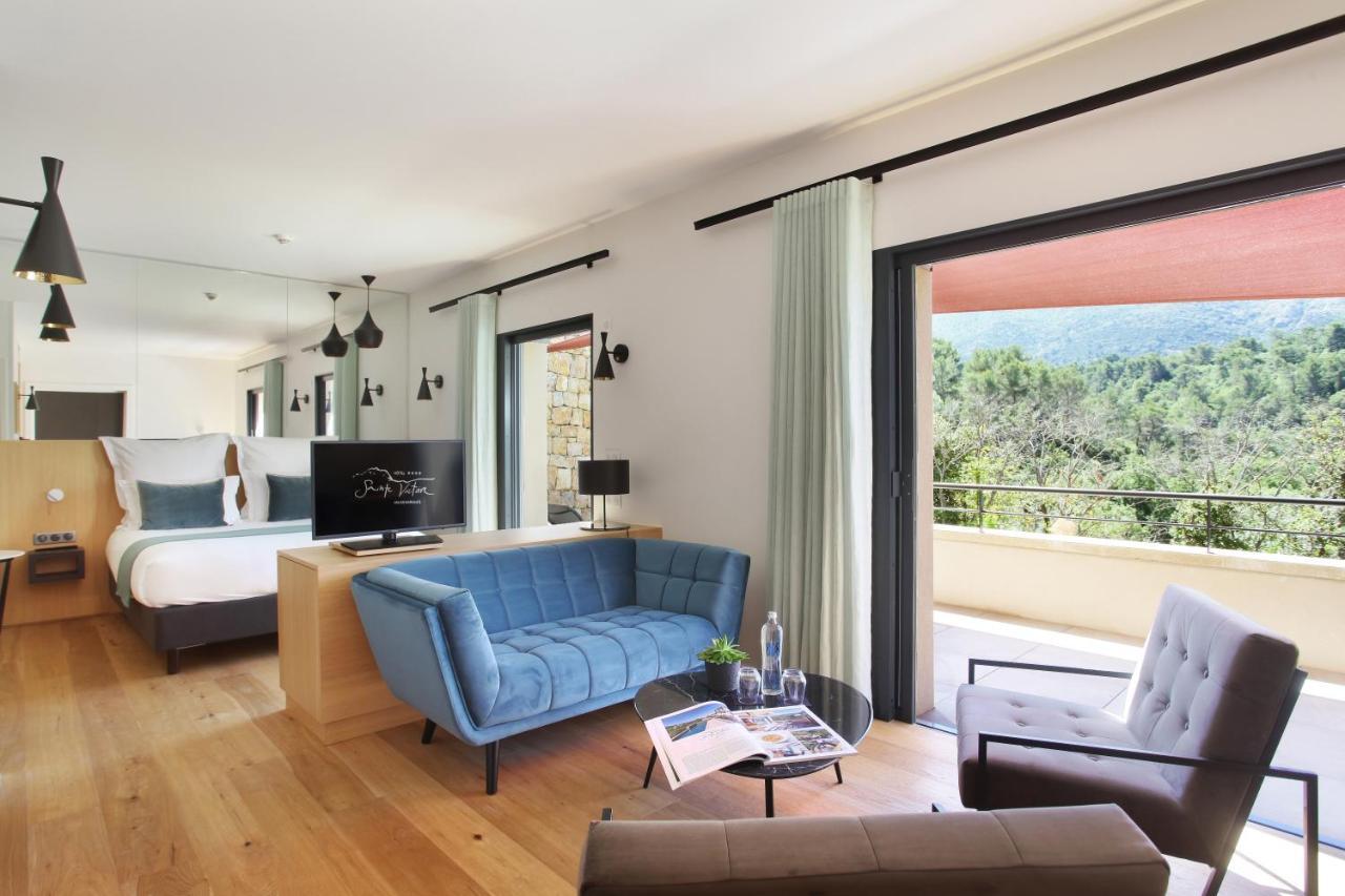 Hotel Sainte Victoire Vauvenargues Bagian luar foto